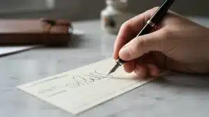 Comment faut-il remplir un chèque au dos ?